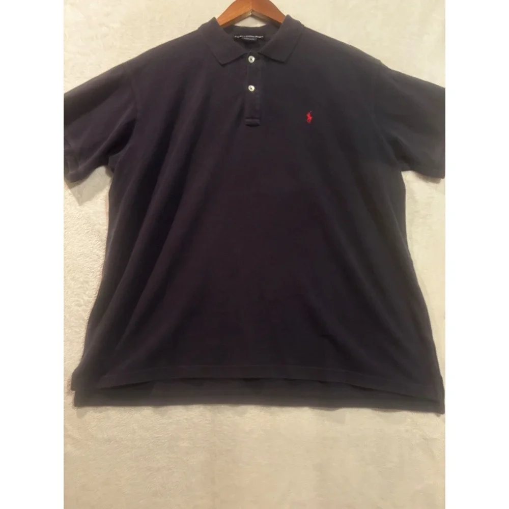 Polo Ralph Lauren Sport Men's XL Shirt Navy Blue Faded Golf Preppy